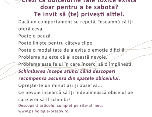 Cum să identifici recompensele „ascunse” care mențin obiceiurile toxice